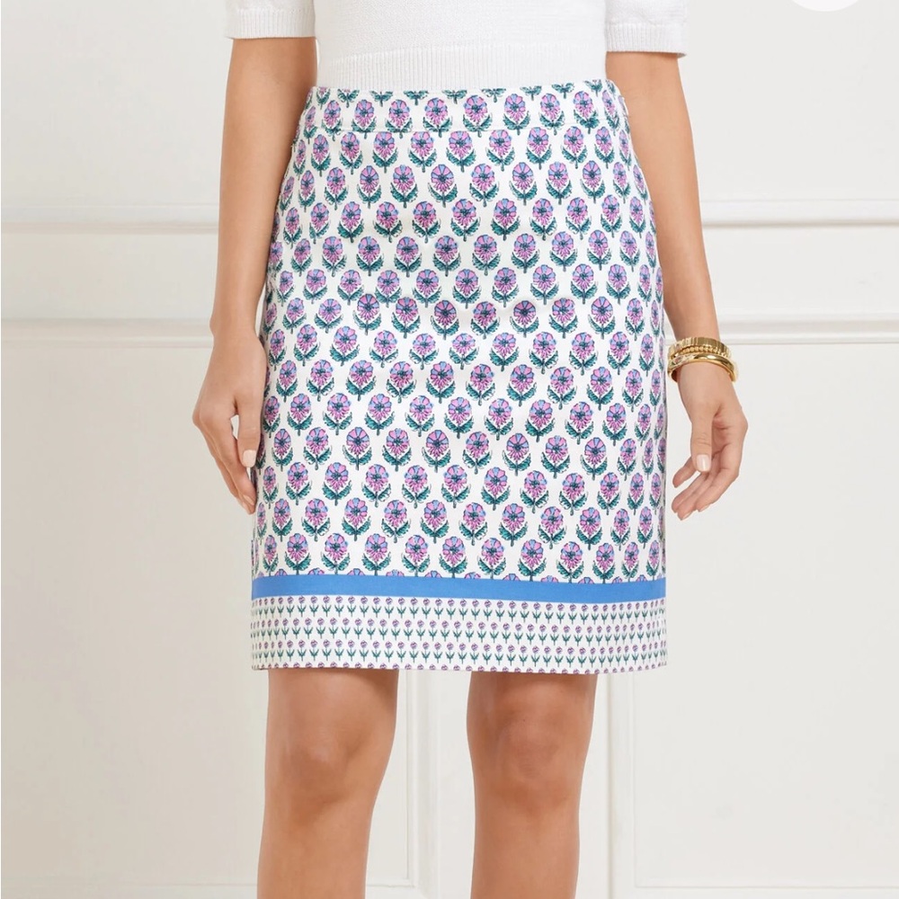 Talbots Canvas Floral Skirt